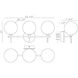 Iissa 3 Light 23.63 inch Gold Vanity Light Wall Light in Smoke